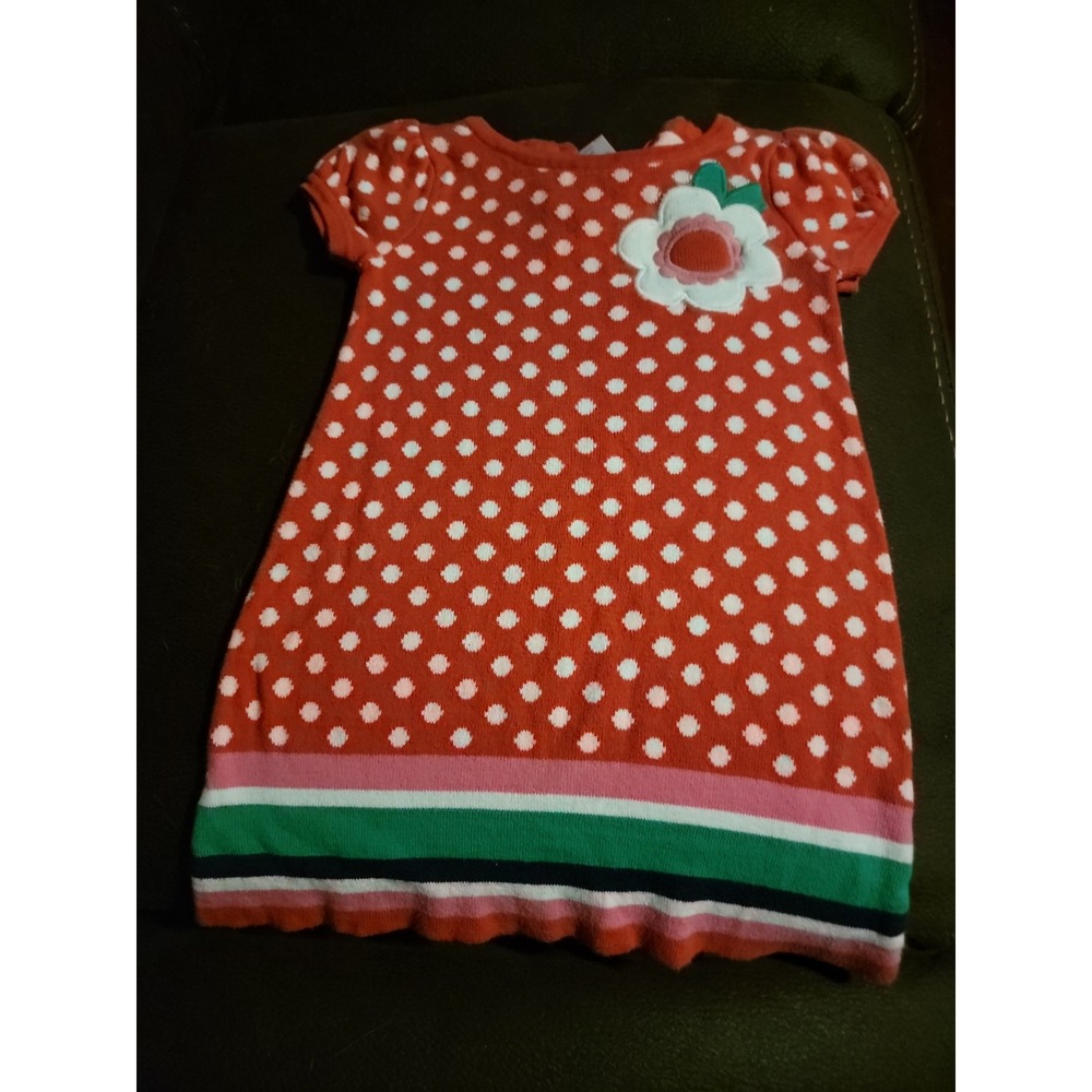 Gymboree‎ outlet smart little lady floral sweater dress size 2t